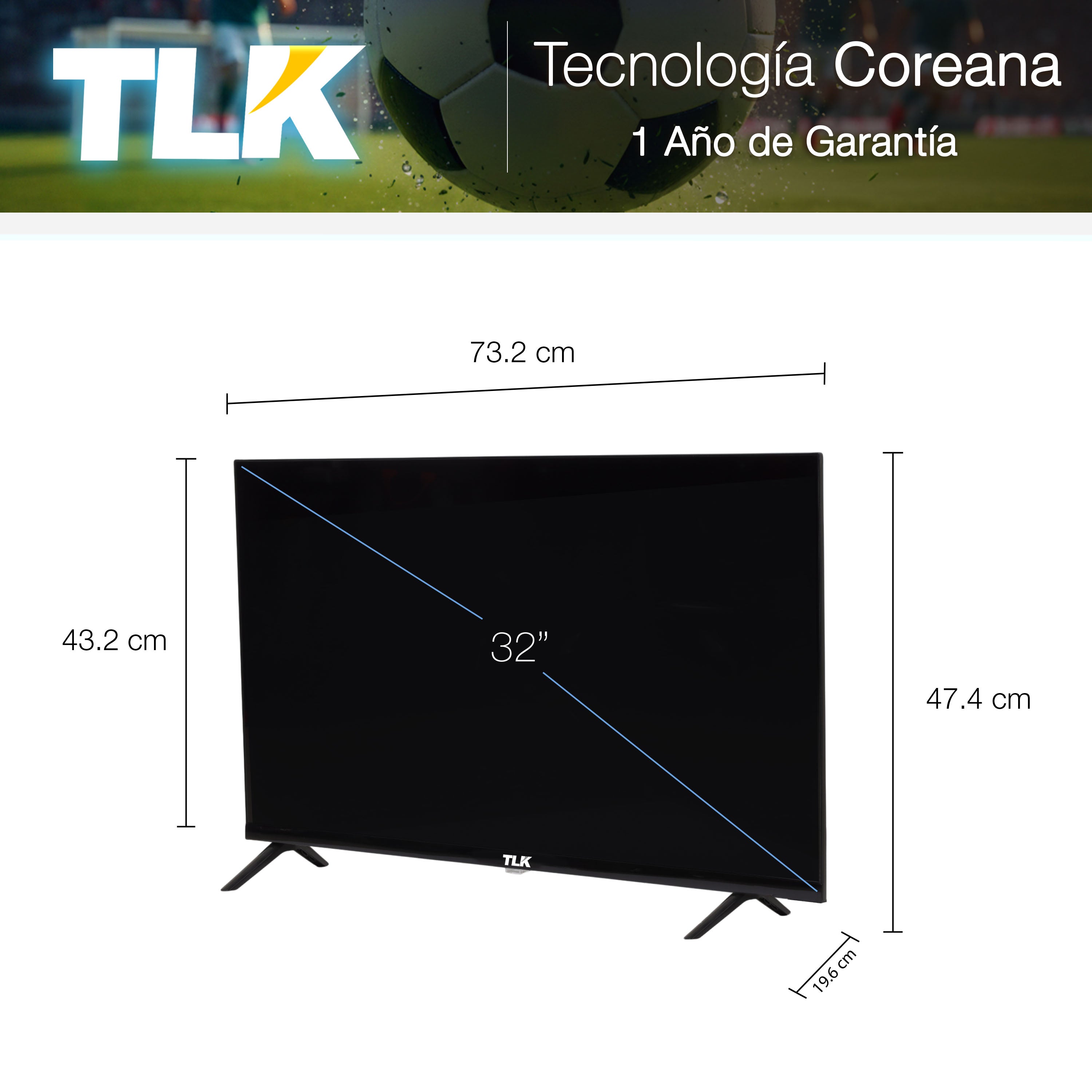 TLK Pantalla 32" Linux | No es Smart TV