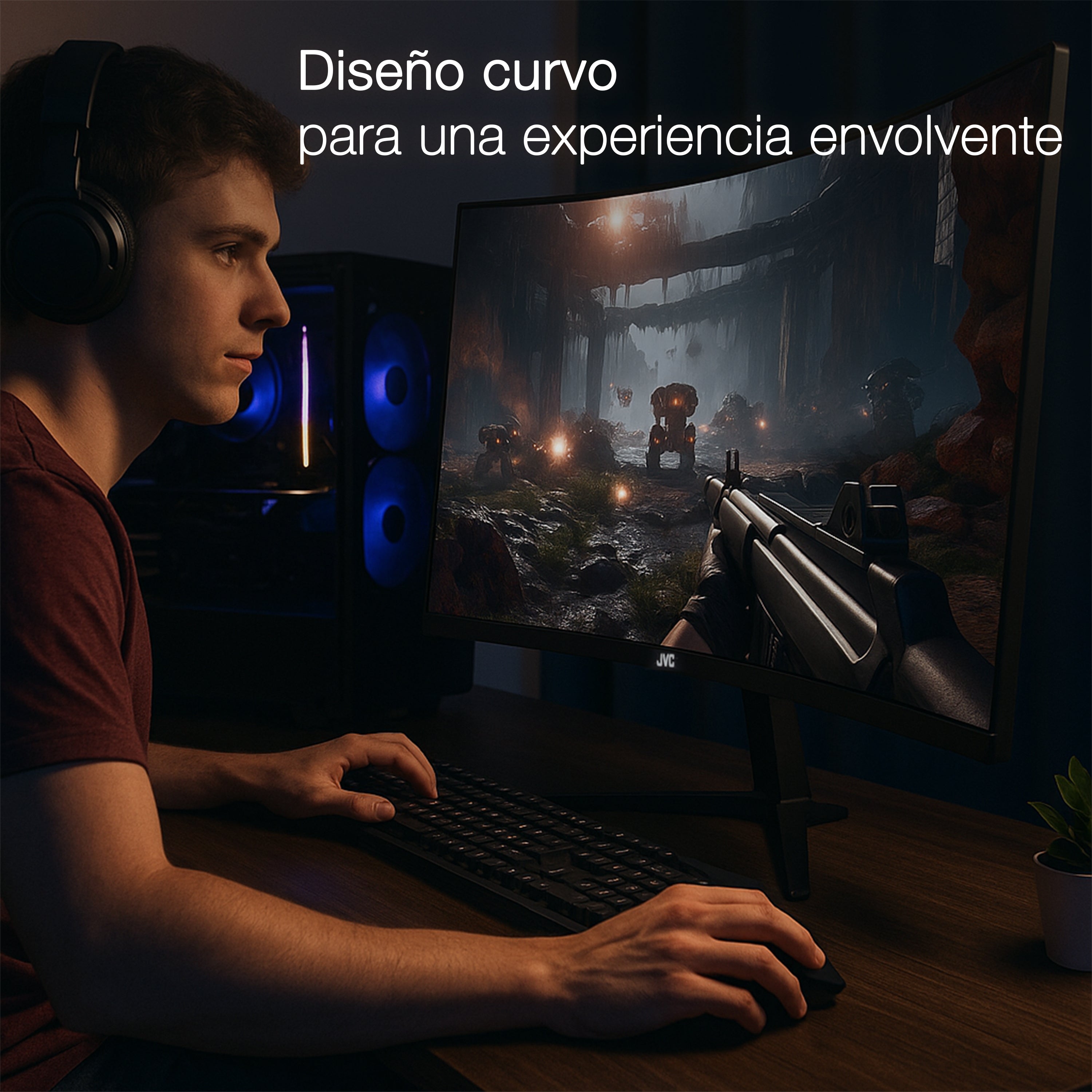 JVC 32 Pulgadas LED FHD Gaming Monitor 165Hz 2 HDMI 1 DP SI32G ISSFAM