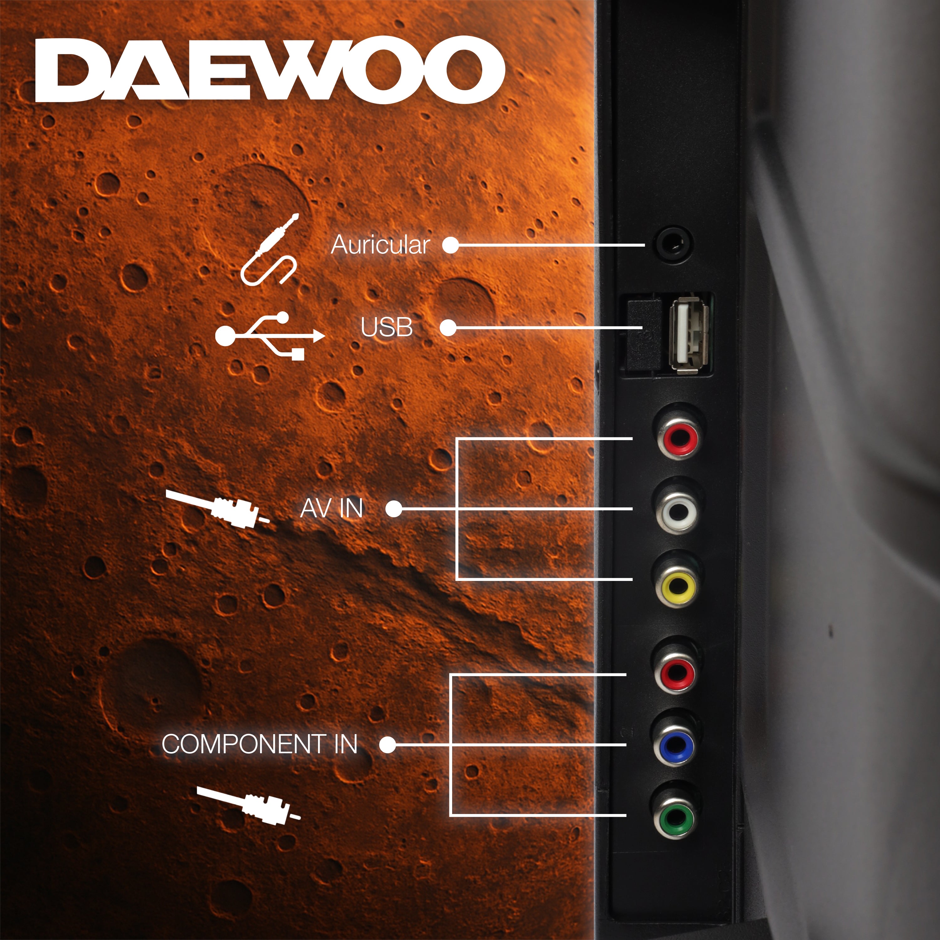 Pantalla DAEWOO 32" LED HD "No Smart TV" (Caja dañada)