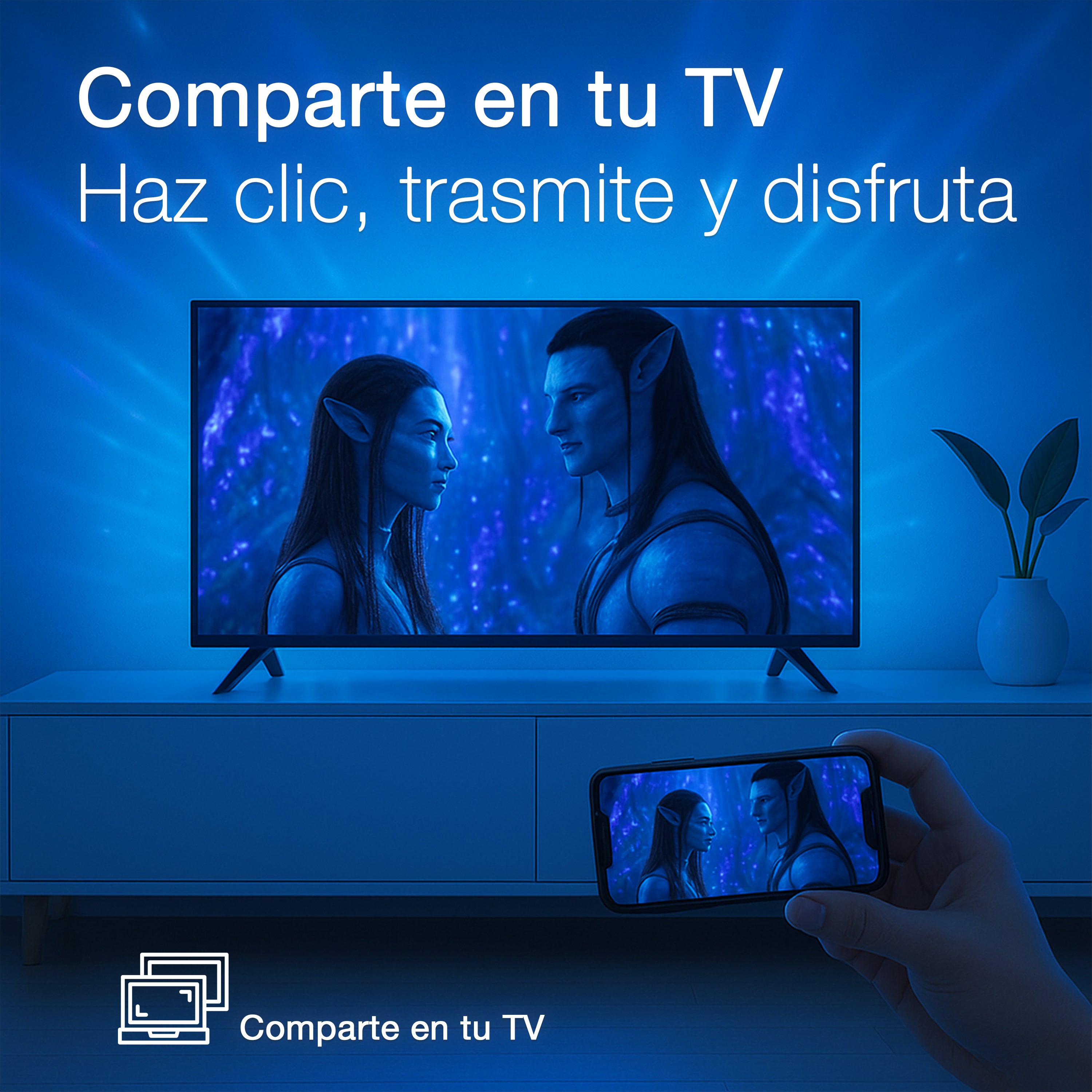 Pantalla Smart TV JVC 55 pulgadas Full HD LED Roku Frameless