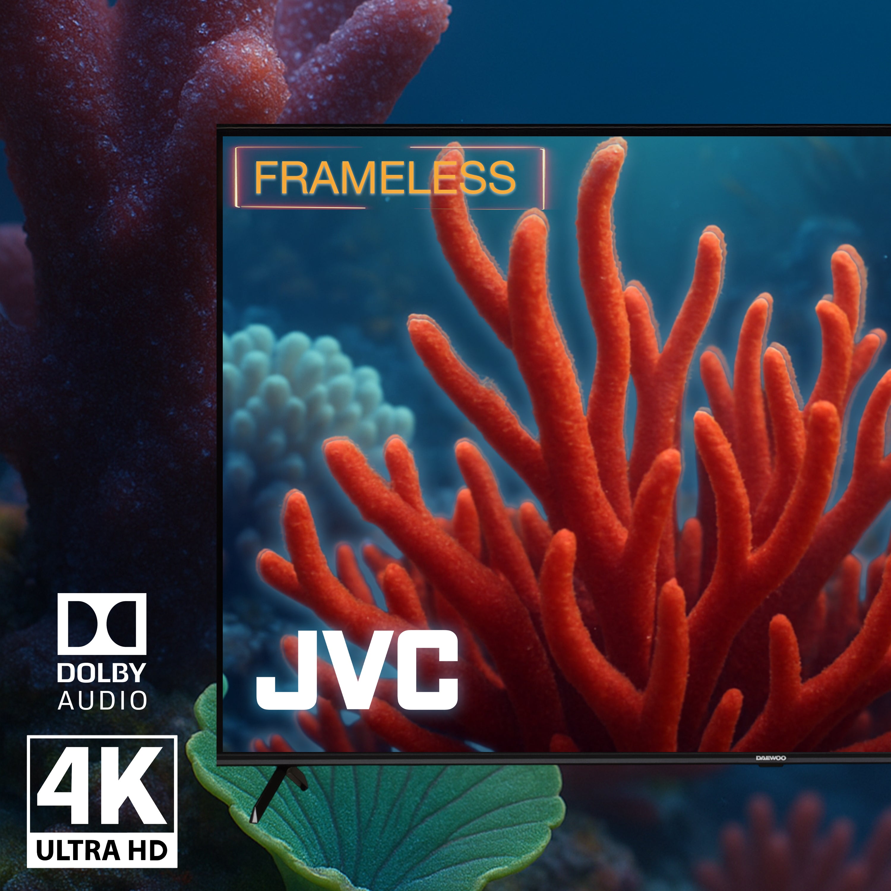Pantalla Smart TV JVC 55 pulgadas Full HD LED Roku Frameless