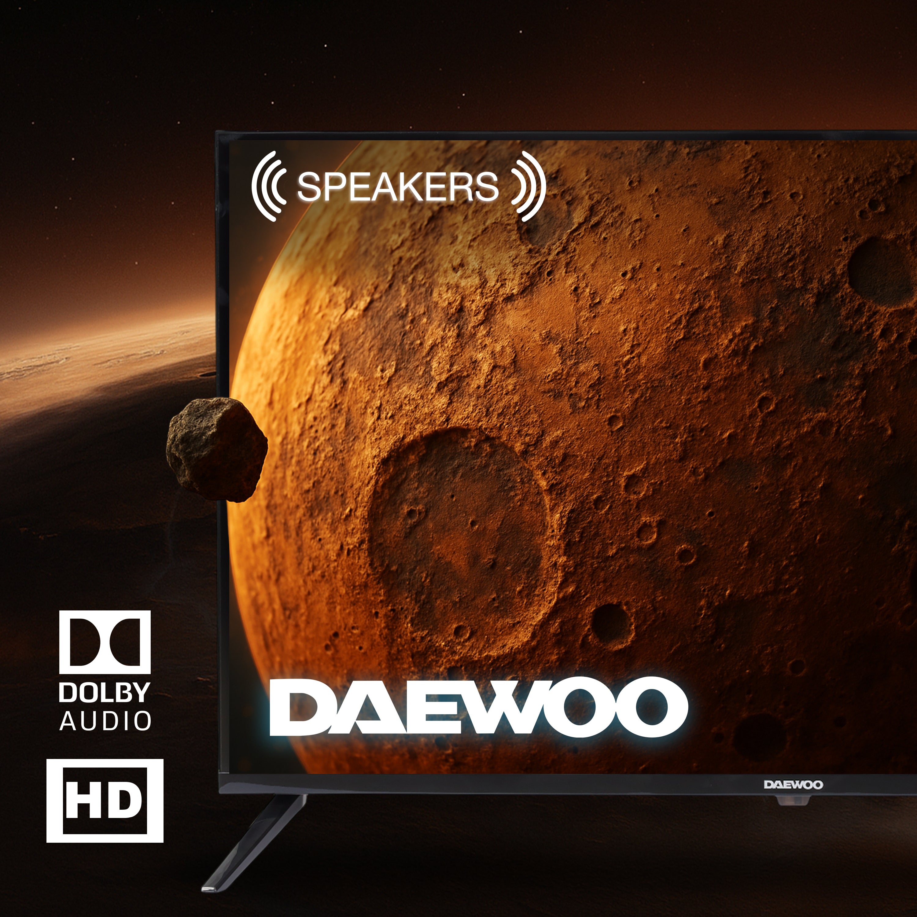 Pantalla DAEWOO 32" LED HD "No Smart TV" (Caja dañada)