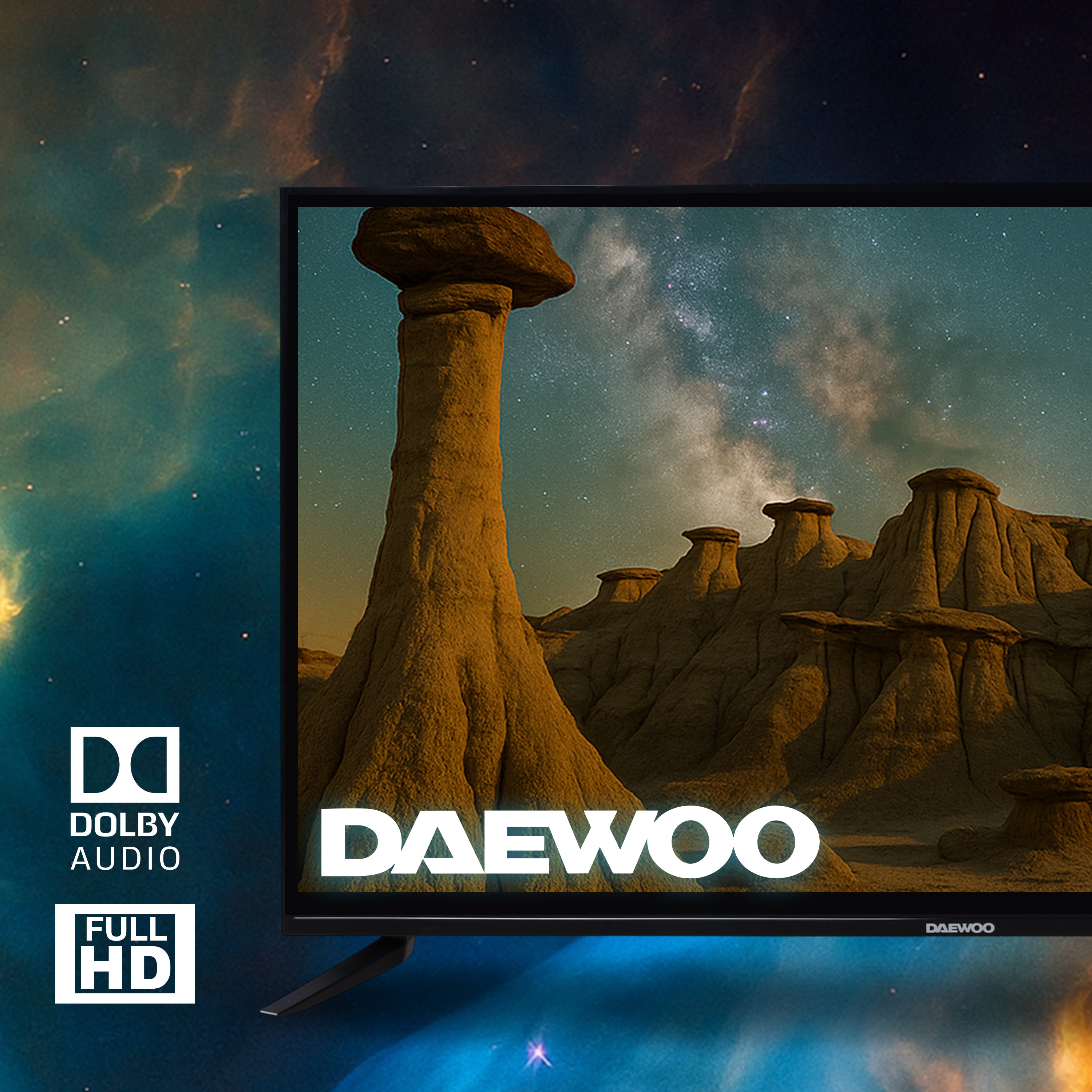 Daewoo Pantalla Televisión Smart TV 50 Pulgadas LED 4K UHD Roku Dolby Audio 4 HDMI 2 USB 1 AV DAW50UR