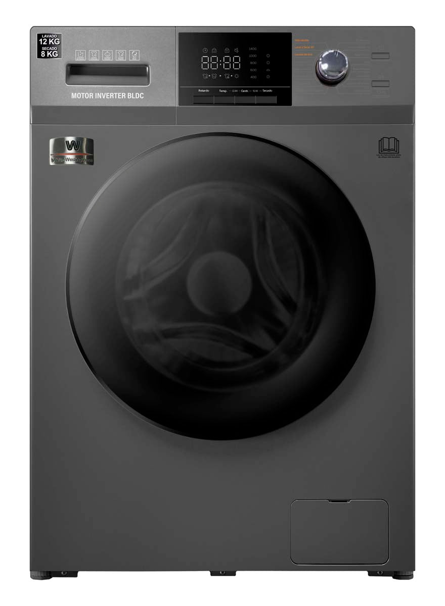 LAVASECADORA CARGA FRONTAL 12 Kg/8Kg INVERTER ISSFAM