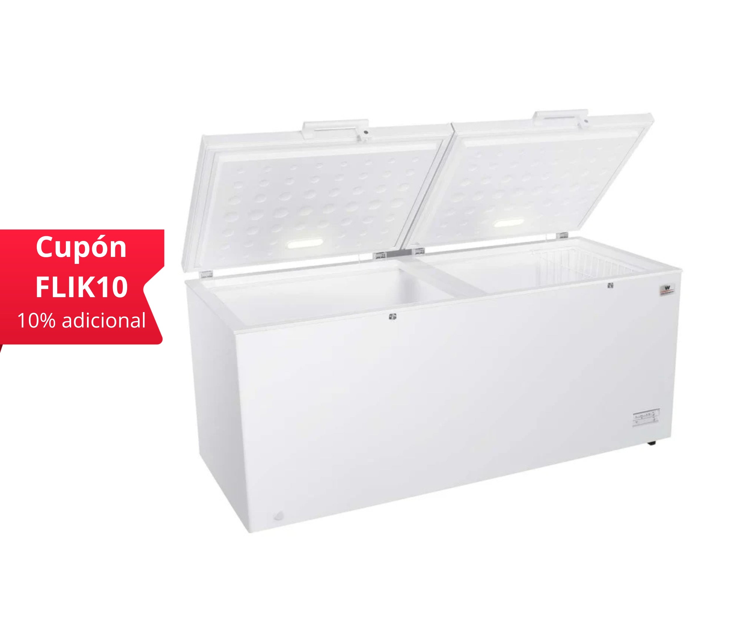 CONGELADOR 25 PIES 2 PUERTAS Y LUZ INTERIOR