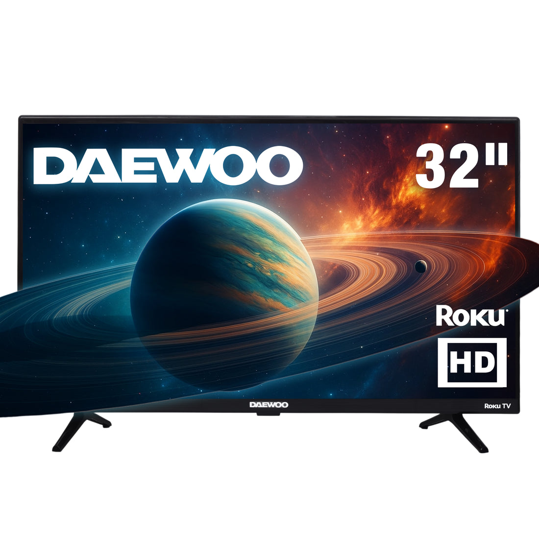 Pantalla DAEWOO  32&quot; LED HD ROKU TV (Caja dañada)