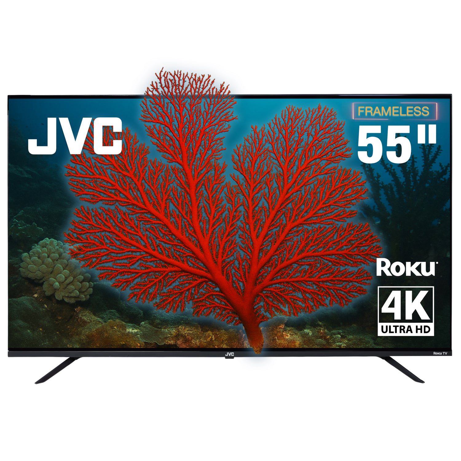 Pantalla Smart TV JVC 55 pulgadas Full HD LED Roku Frameless