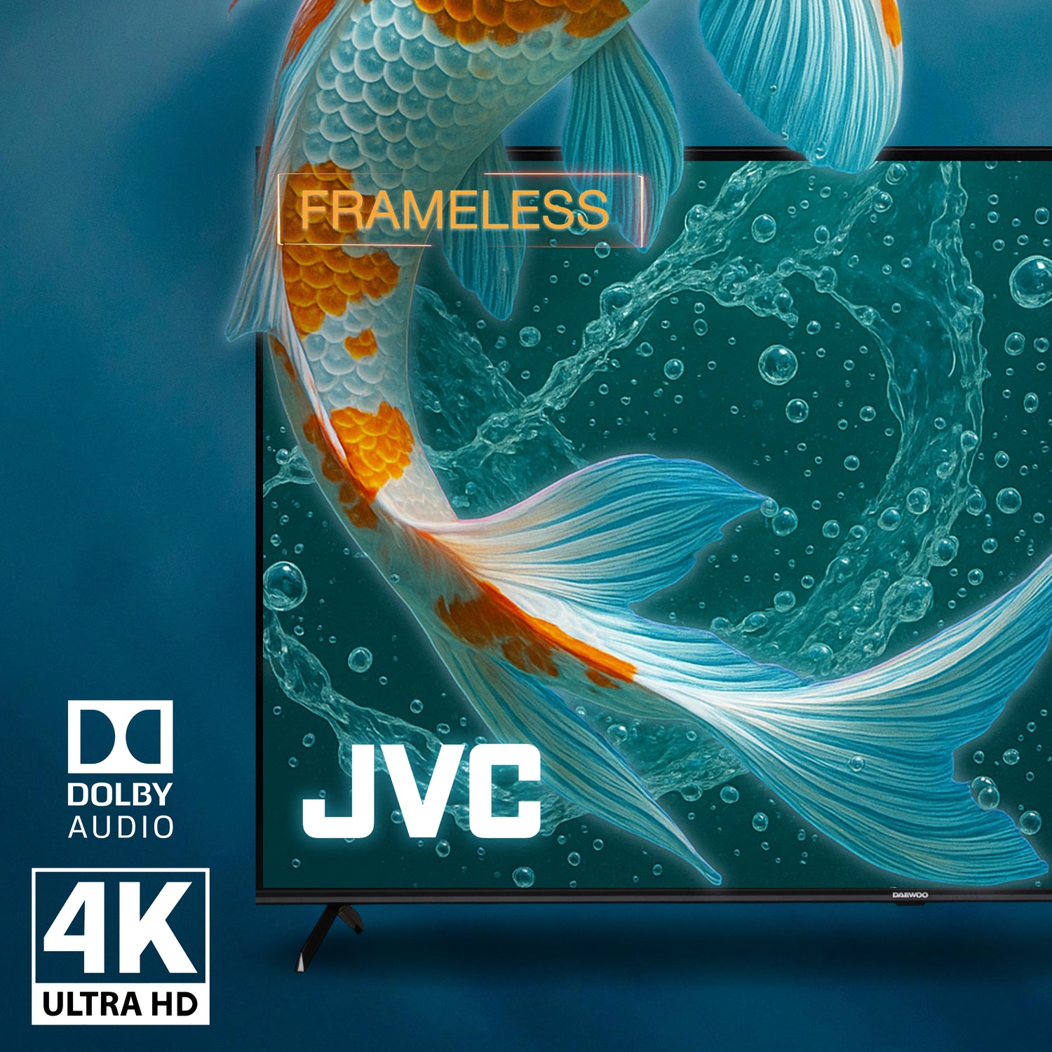 Pantalla Smart TV JVC 70 pulgadas Full HD LED Roku Frameless
