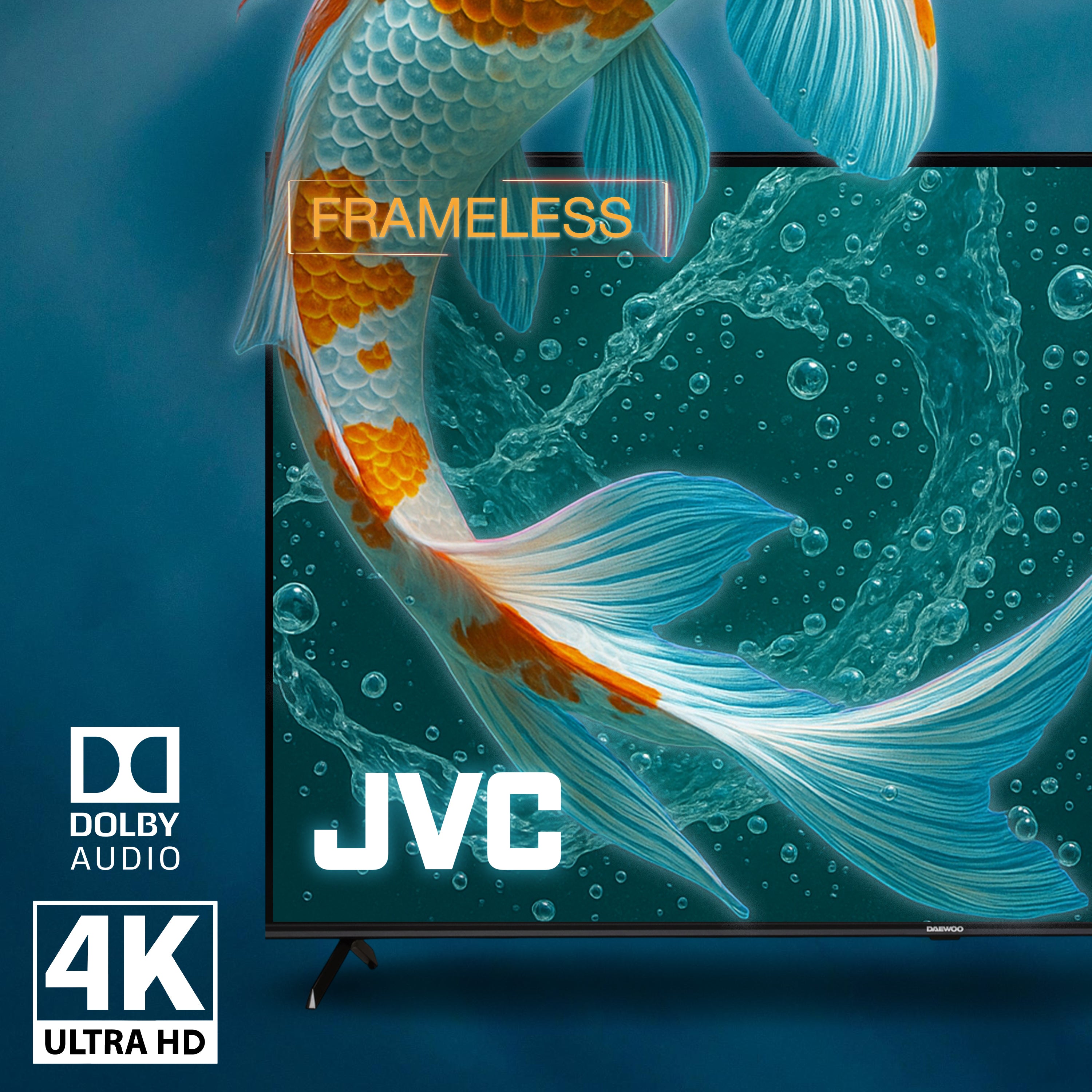 Pantalla Smart TV JVC 70 pulgadas Full HD LED Roku Frameless