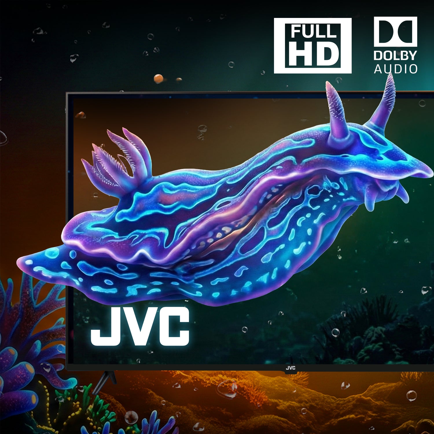 JVC Pantalla  Smart TV 40 pulgadas Full HD LED Roku TV WiFi 3 HDMI 1 USB AV Netflix YouTube Prime Video Modelo SI40FR
