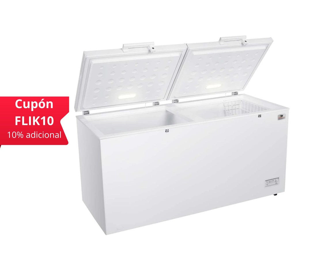 CONGELADOR 18 PIES 2 PUERTAS Y LUZ INTERIOR