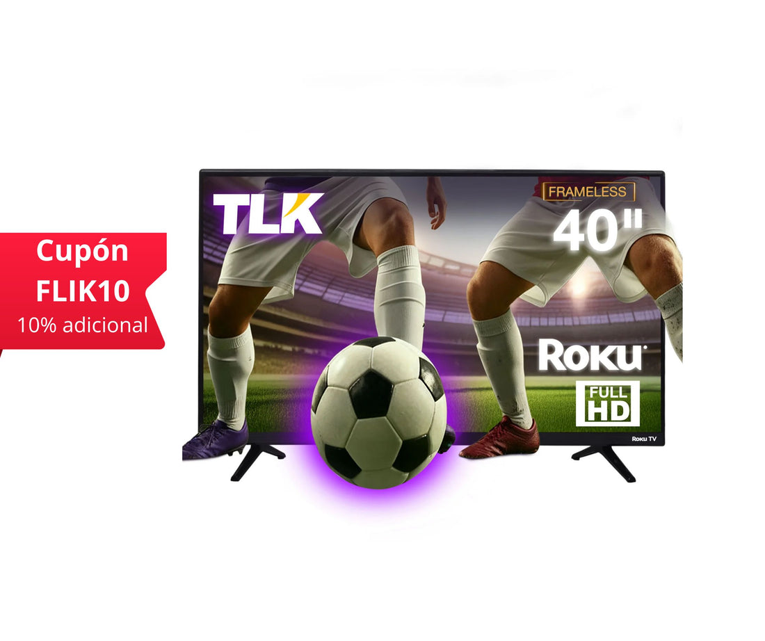 TLK Pantalla 40" Smart TV Roku | HDMI | Dolby Audio.